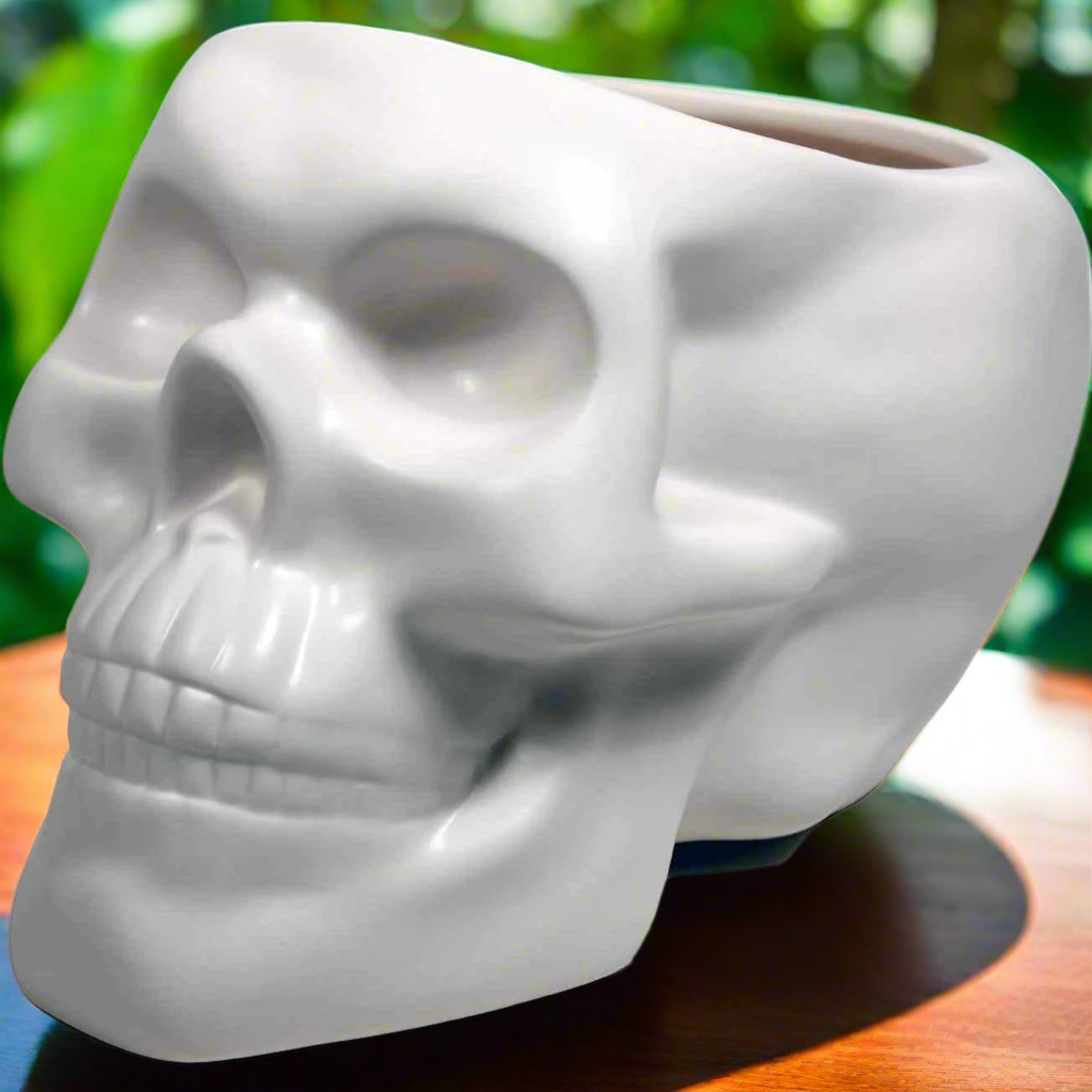 Skull planter